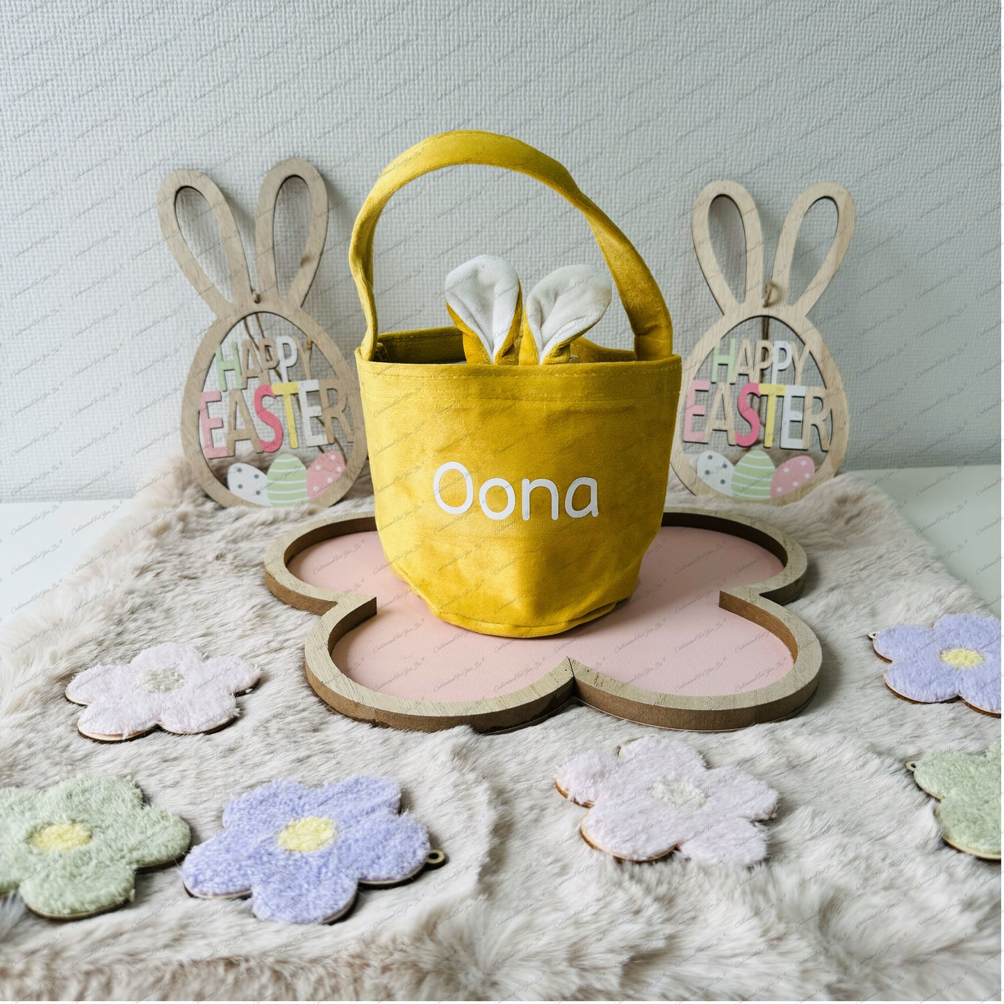 Paasmand velvet rond