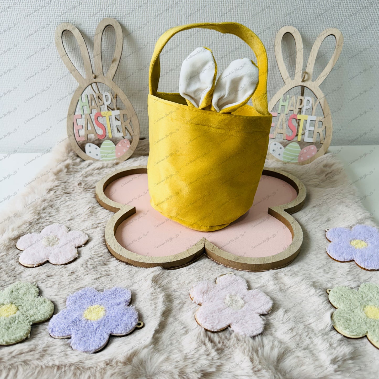 Paasmand velvet rond