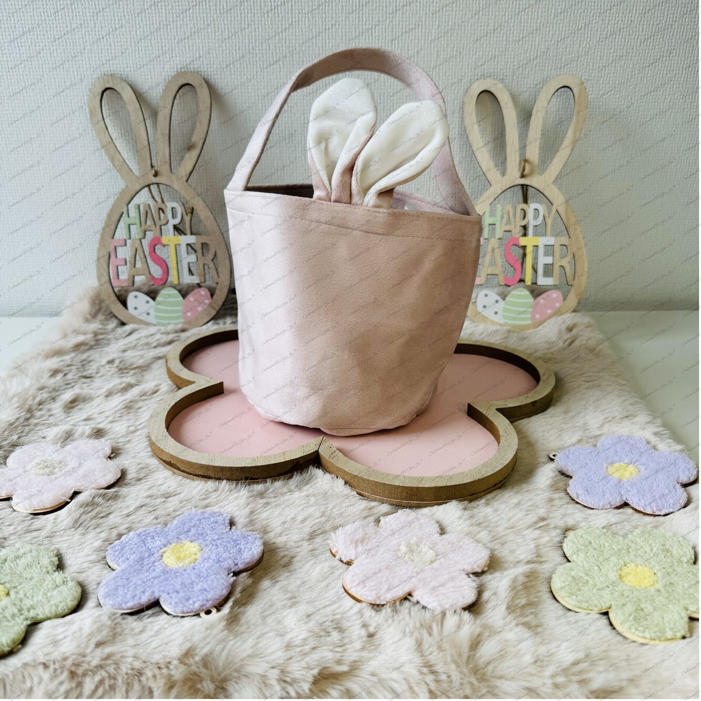 Paasmand velvet rond