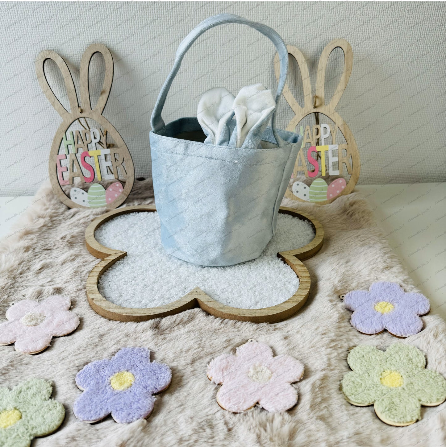 Paasmand velvet rond