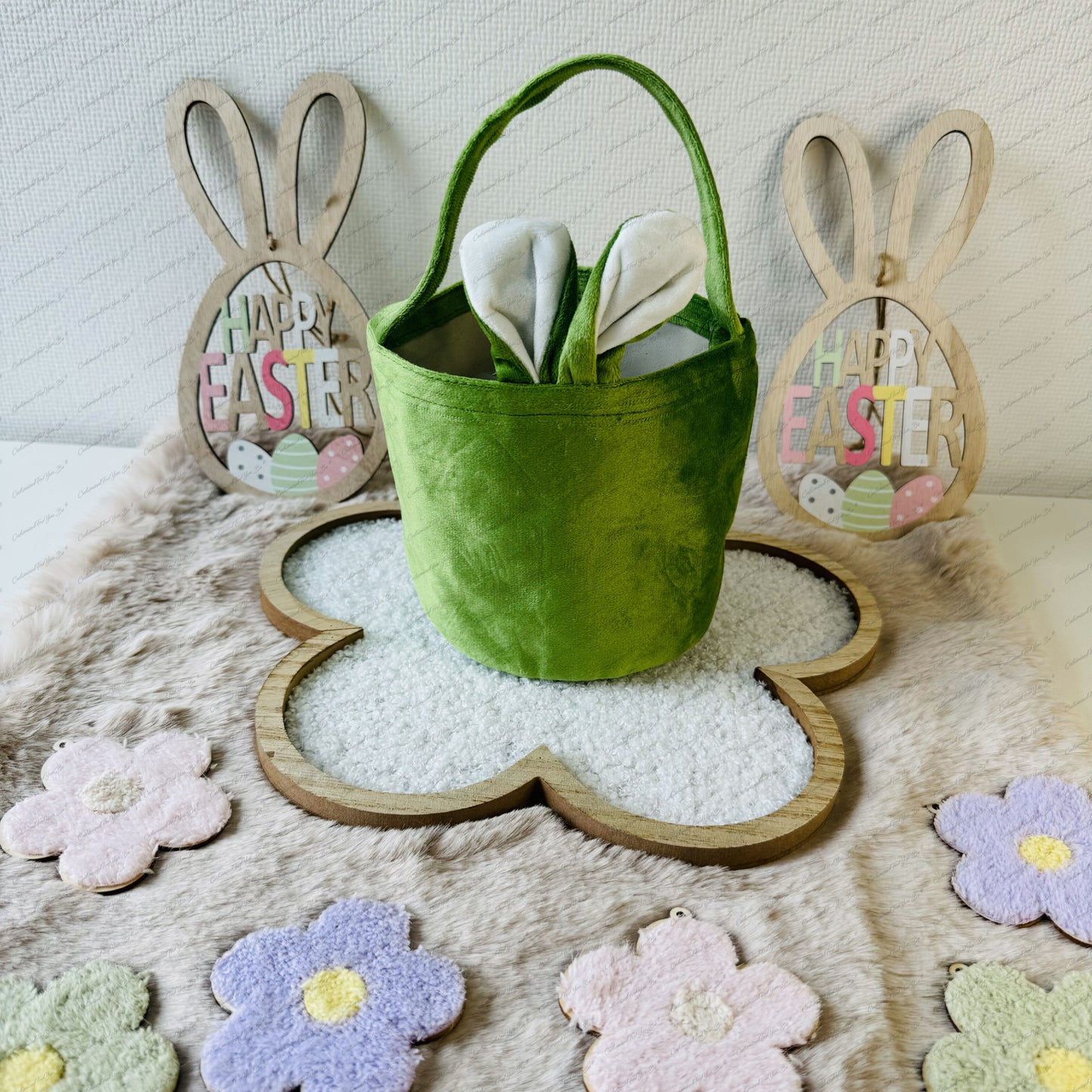 Paasmand velvet rond