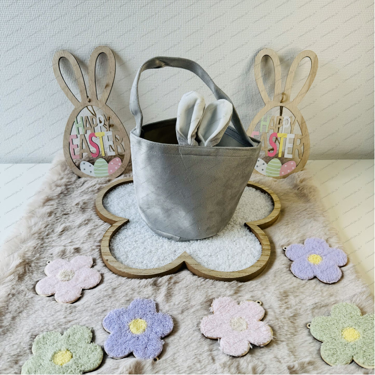 Paasmand velvet rond