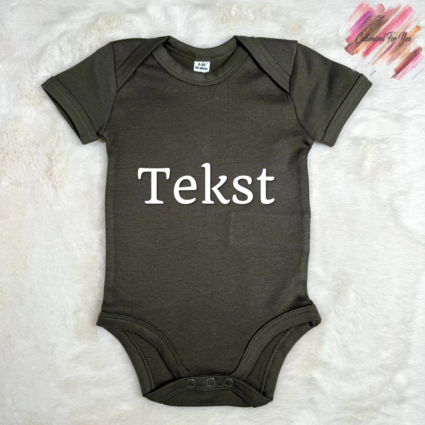 Baby Bodysuit/Romper - Kaki Groen