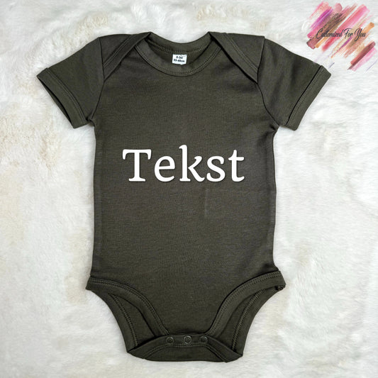 Baby Bodysuit/Romper - Kaki Groen