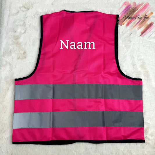 Kinder fluovestje - Roze