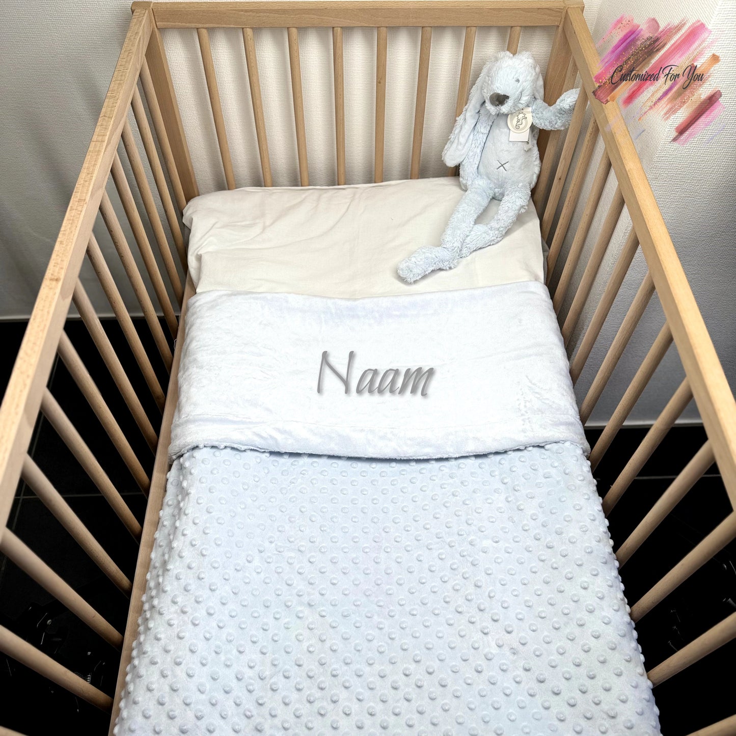 Babydeken bubbel - Blauw