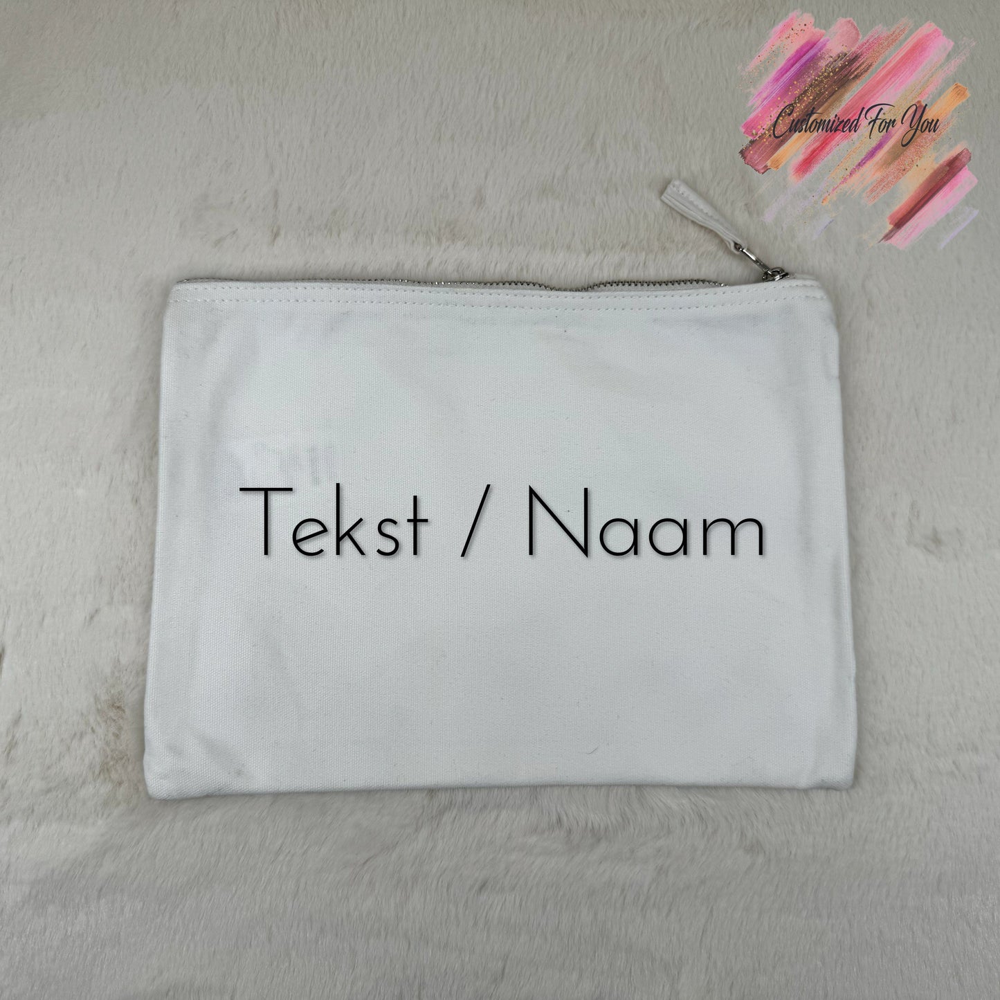 Etui katoen Groot - Wit