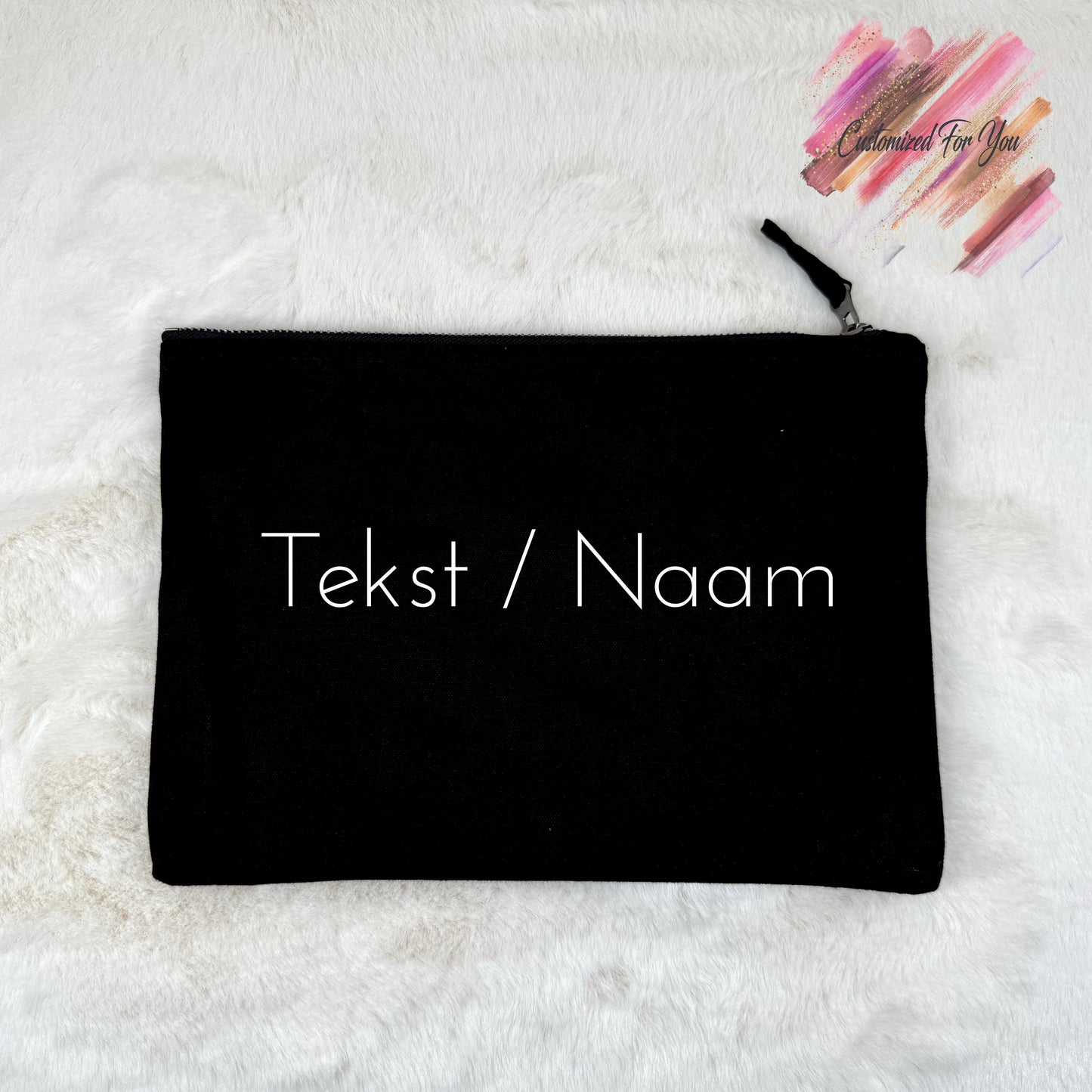 Etui katoen Groot - Zwart