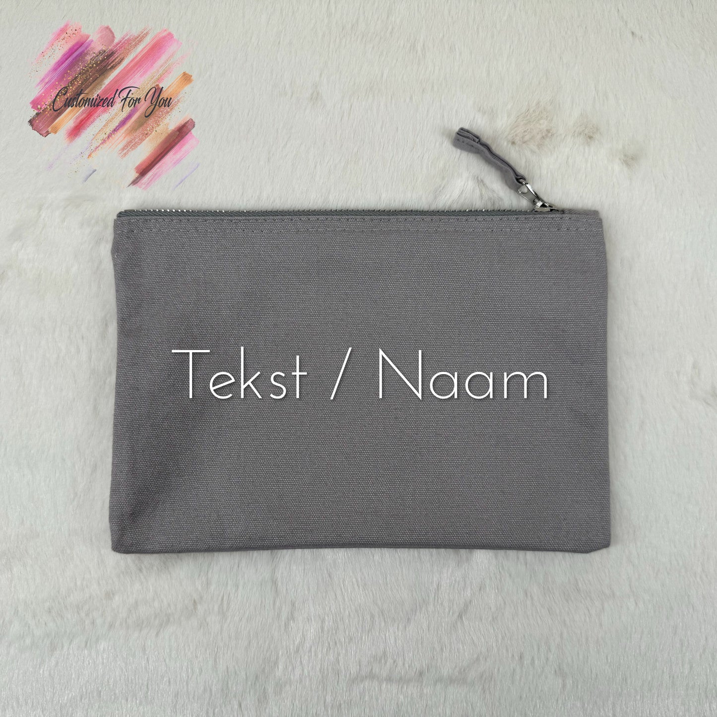 Etui katoen Middel - Grijs