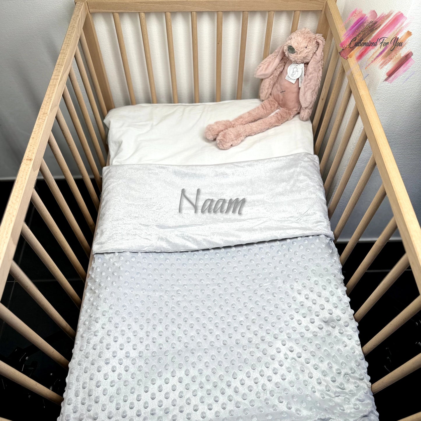 Babydeken bubbel - Grijs